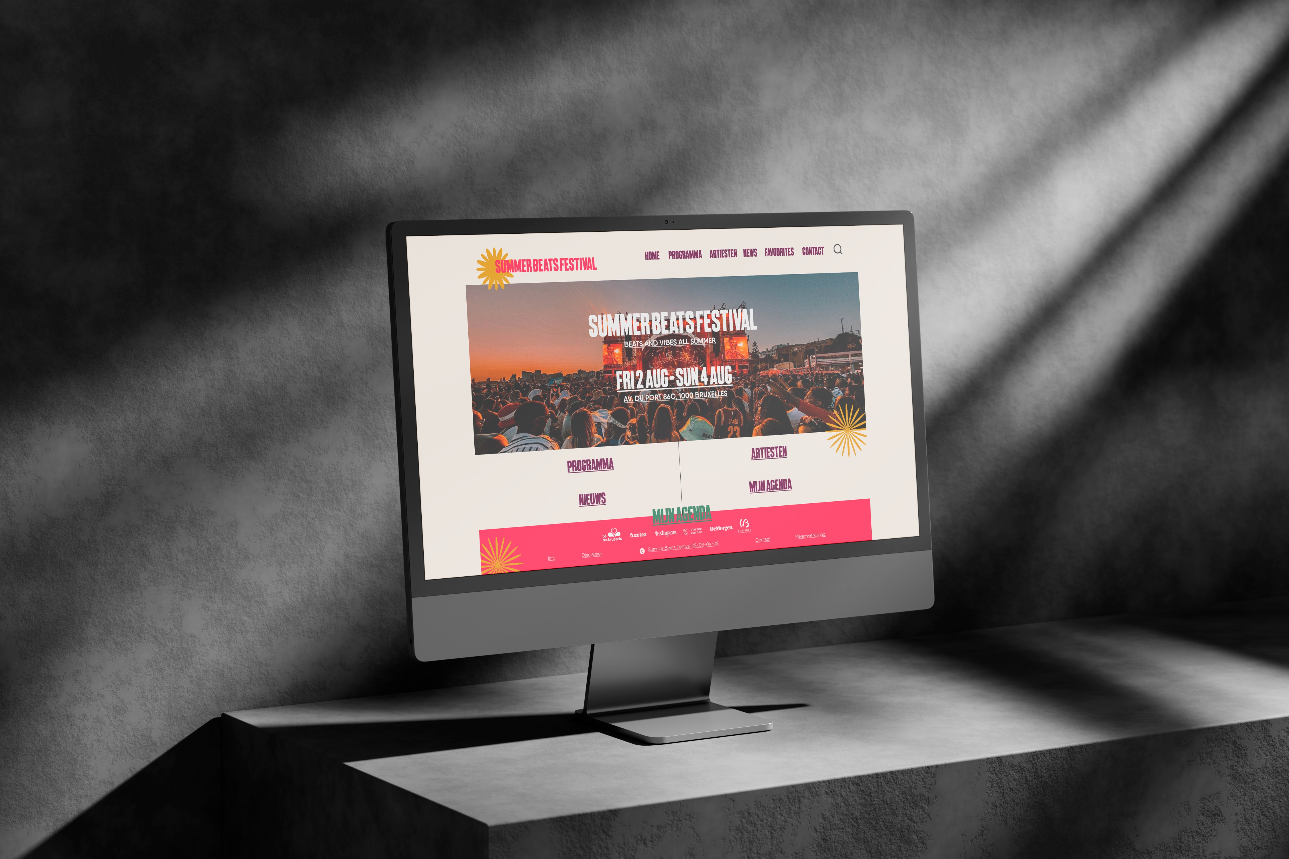 Landingspagina Festival