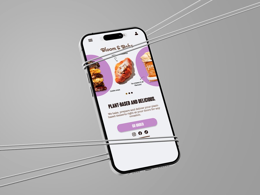 App design Bloom and Bake