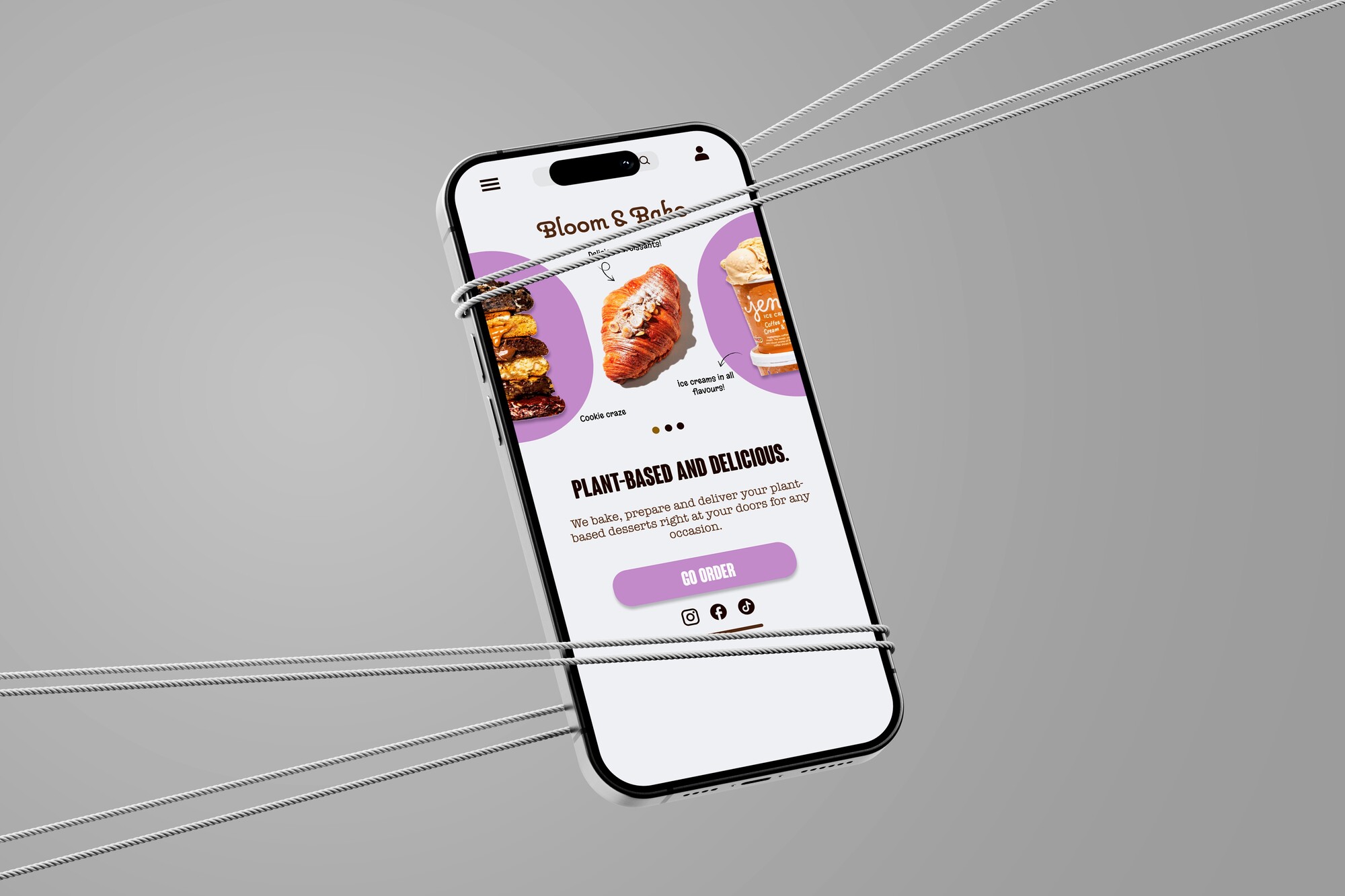 App design Bloom and Bake