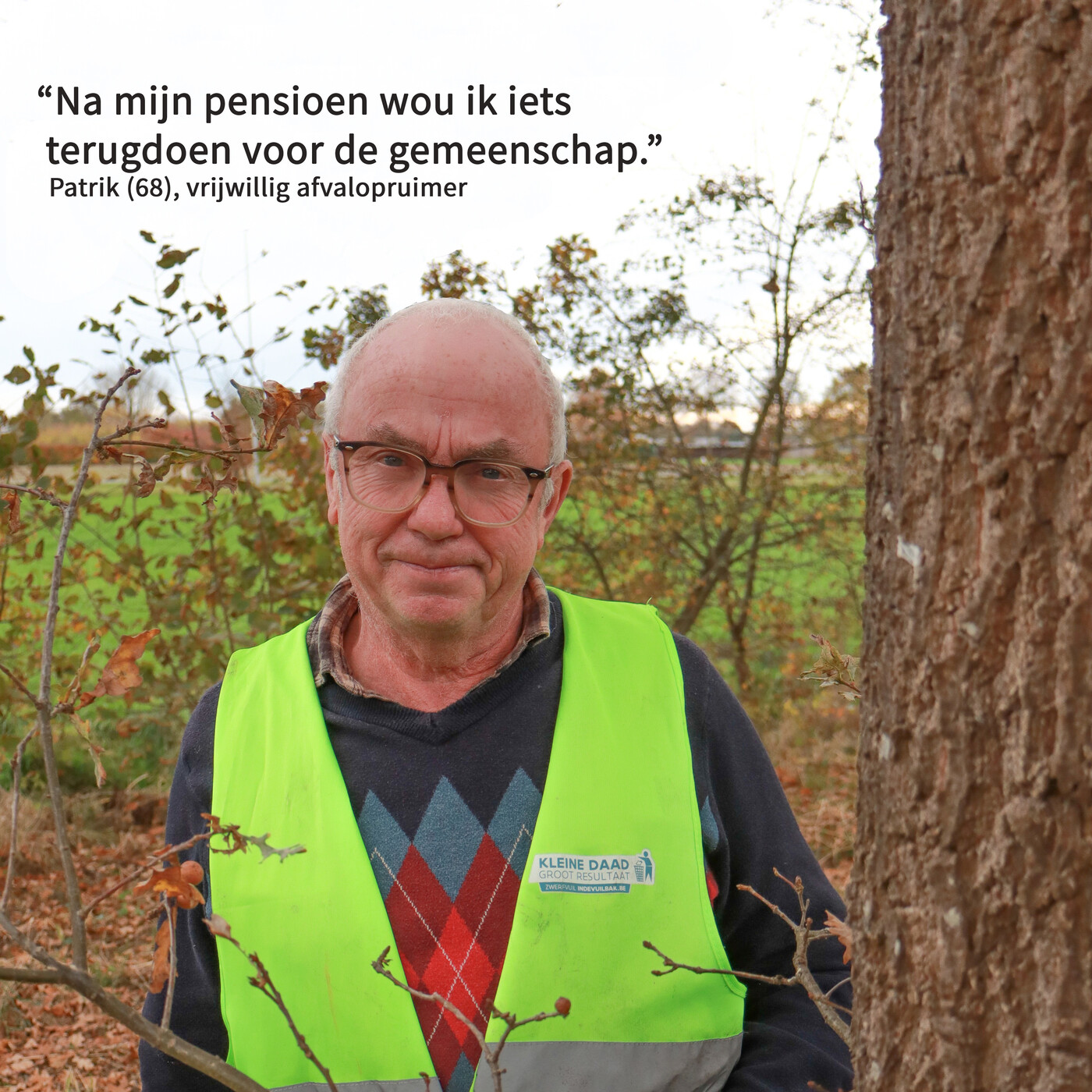 Patrik, vrijwillig afvalopruimer