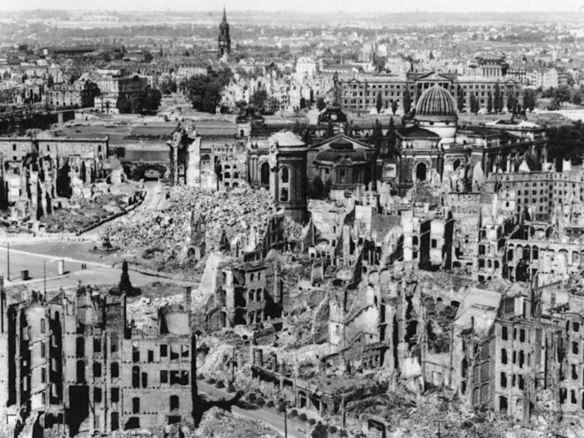 Onverwachtse vlammenzee in Dresden