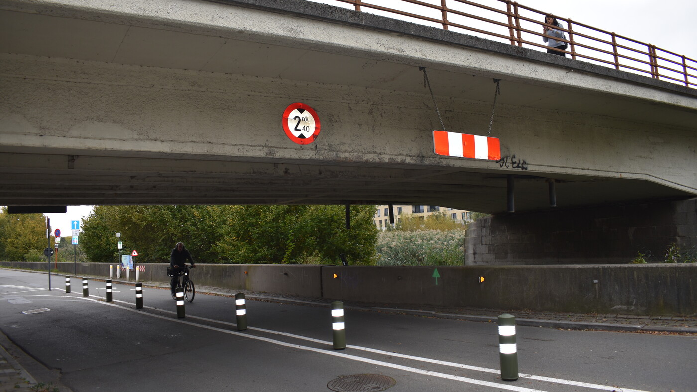 Doorgang onder de Gentbruggebrug krijgt zijn oude rijrichting terug.