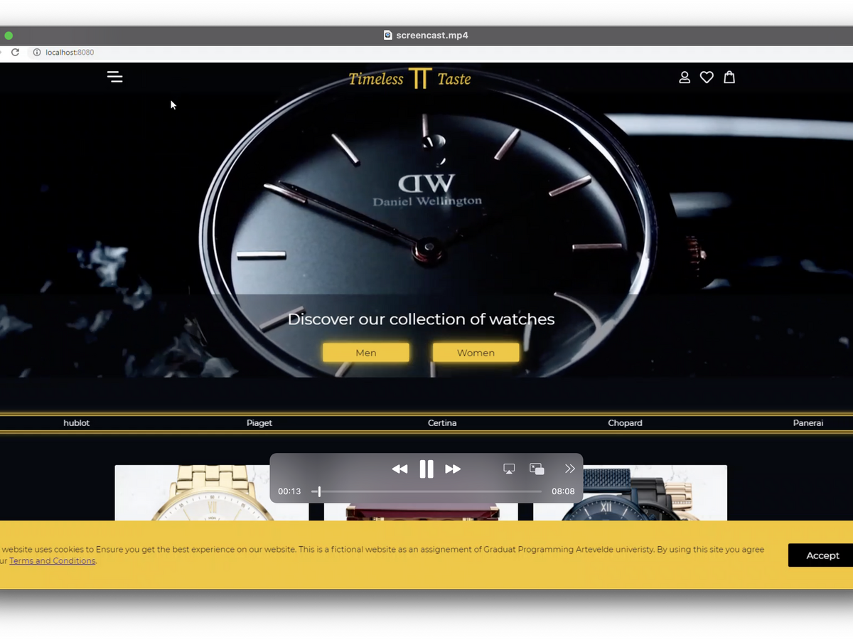 Webshop horloge