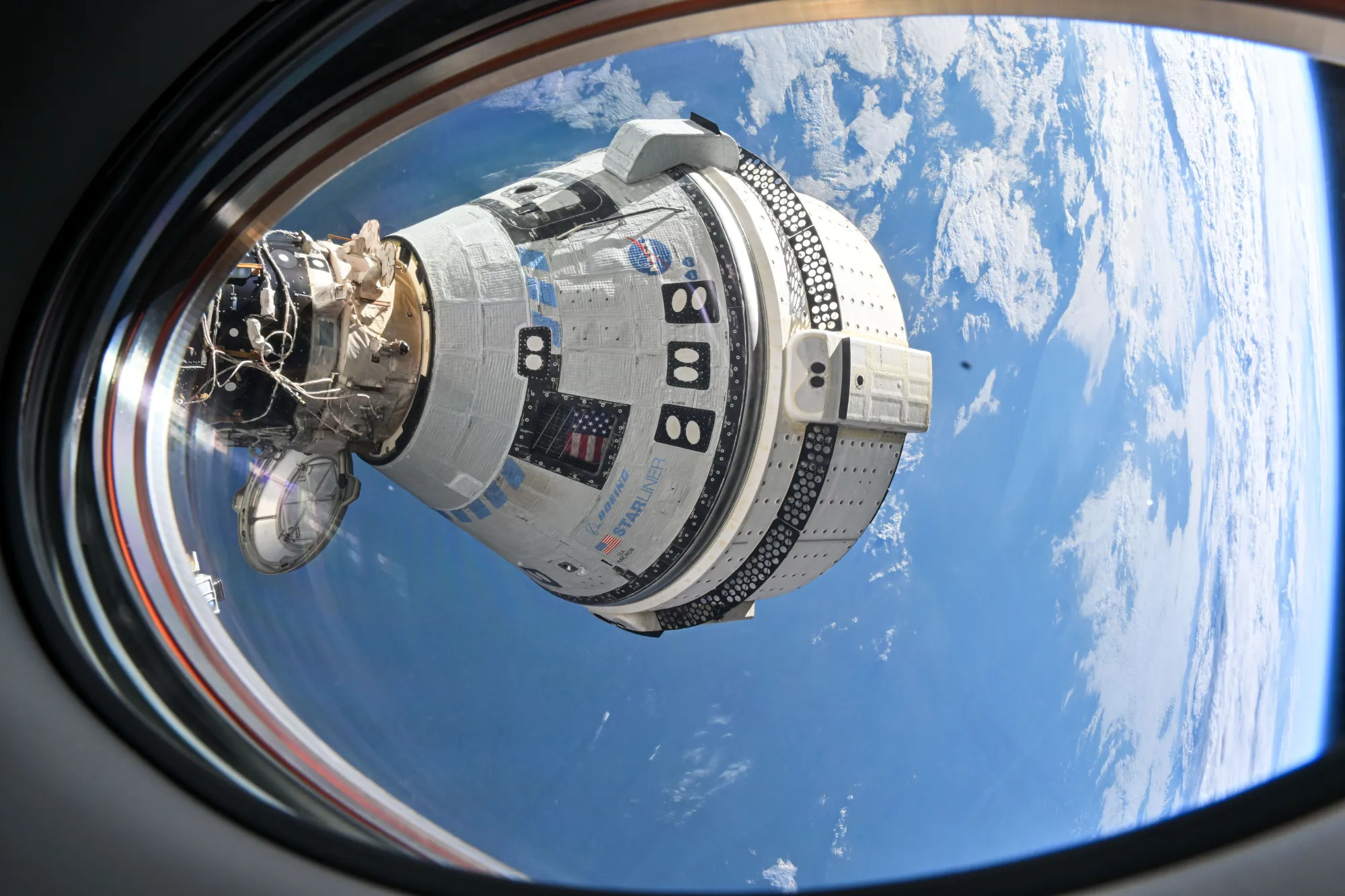 The Starliner capsule successfully docked on the ISS on June 6, 2024 (Photo Credit: NASA)